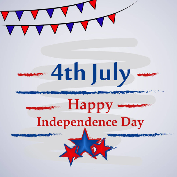Illustration of background for USA Independence day - Vector, Image