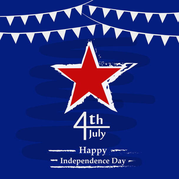 Иллюстрация фона ко Дню независимости США
 - Вектор,изображение