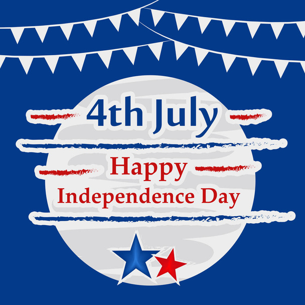 Illustration of background for USA Independence day - Vector, Image