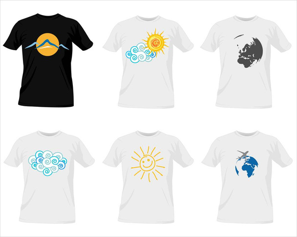 T-shirt templates design - Vector, Image