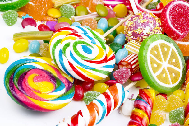 Colorful candies dessert background - Photo, Image