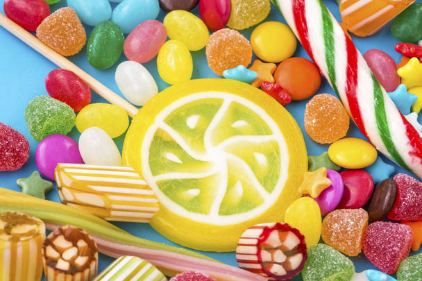 The Colorful Candies dessert - Photo, Image