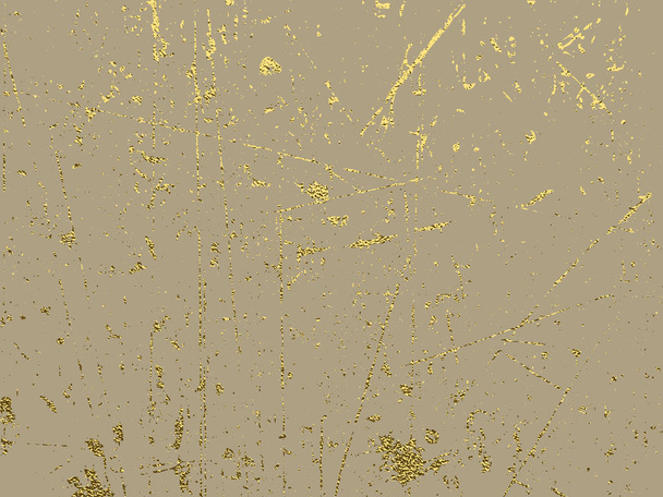 Distress Golden texture. Abstract gold background . Vector illustration. Grunge background. Pattern with cracks. - Vector, Image