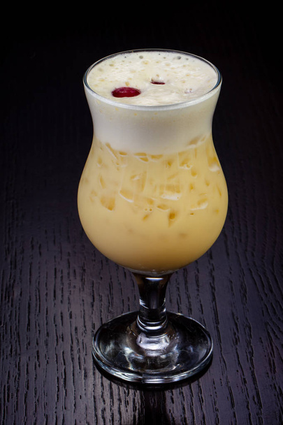 Sweet galss of Pina Colada cocktail - Photo, Image