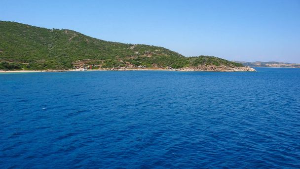 Ammouliani island, Athos, Chalkidiki, Central Macedonia, Görögország partvonala  - Fotó, kép