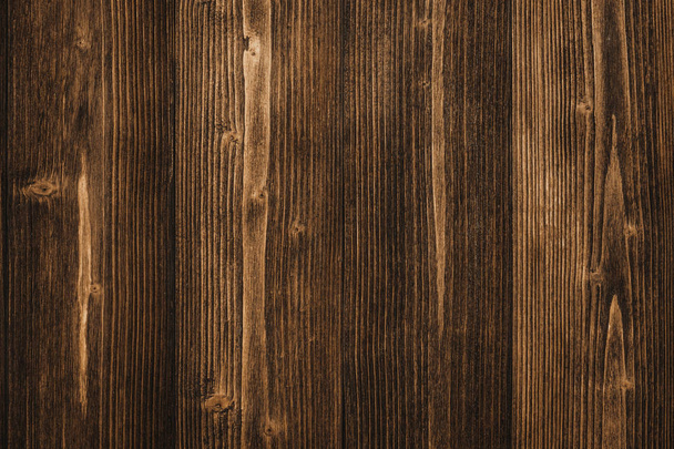 Dark brown wood texture with natural striped pattern for background, wooden surface for add text or design decoration art work - Photo, Image