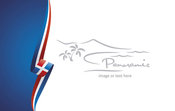 Repubblica Dominicana astratto bandiera brochure copertina poster sfondo vettore
 - Vettoriali, immagini
