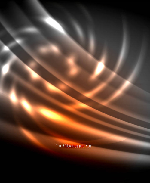 Неонові світяться техно лінії, високотехнологічний футуристичний абстрактний шаблон тла з квадратними формами
 - Вектор, зображення