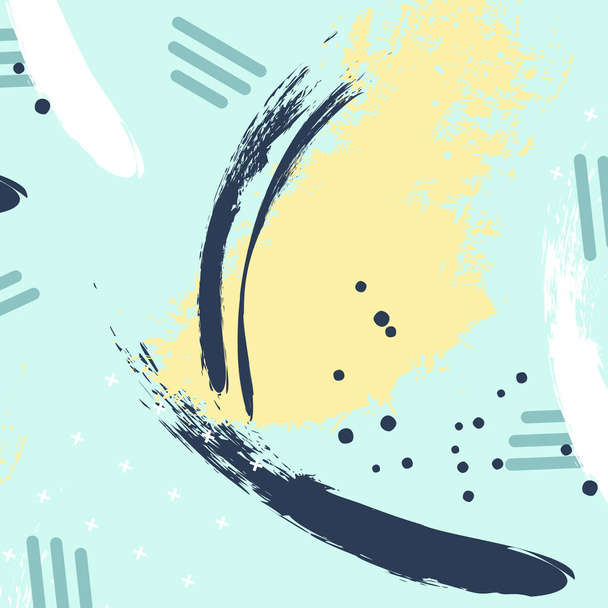 Forma geometrica blu pastello giallo navy. Sfondo dinamico vernice ad acquerello. Pennellata texture contemporanea. Modello banner estivo
 - Vettoriali, immagini