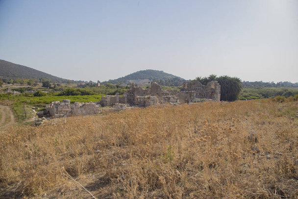 Ancient ruins of theater and odeon in Patara, Turkey - Photo, Image