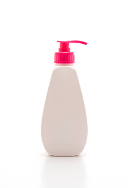 Gel, Foam Or Liquid Soap Dispenser Pump Plastic Bottle isolated on white background - Photo, Image