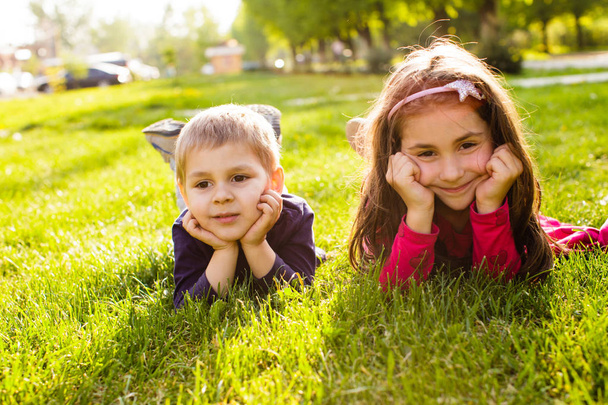 Sibling love and happiness concept - Foto, immagini