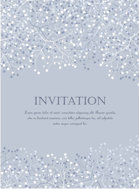 Vector Floral invitations - Vettoriali, immagini
