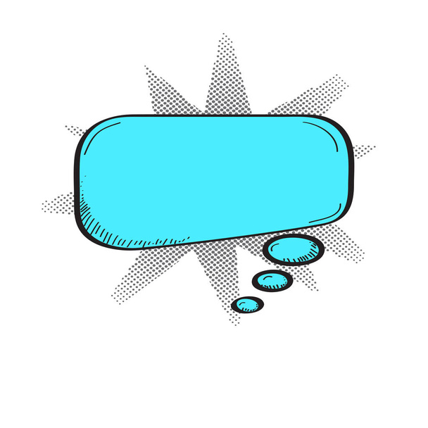 Isolated comic speech bubble. Vector illustration design - Vektor, Bild