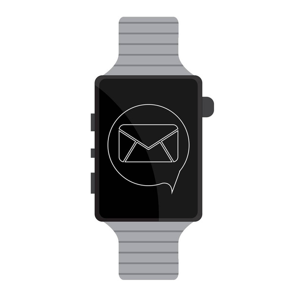 Isolated smartwatch icon - Vector, Image