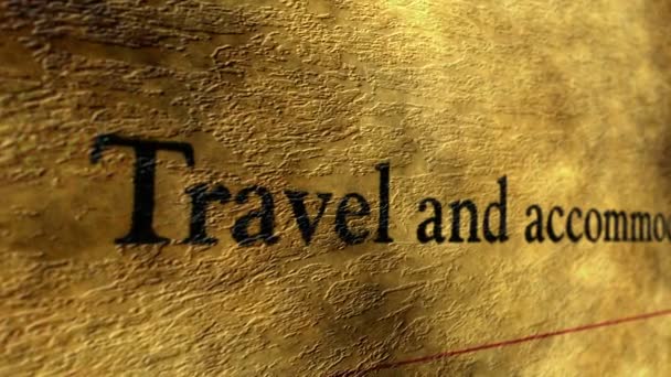 Travel and accomodation form - Footage, Video