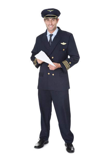 Portrait of confident pilot - Zdjęcie, obraz