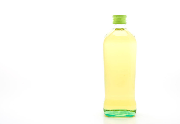 olives oil bottle isolated on white background - 写真・画像