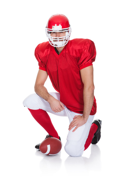 Portrait of American Football player - Photo, image