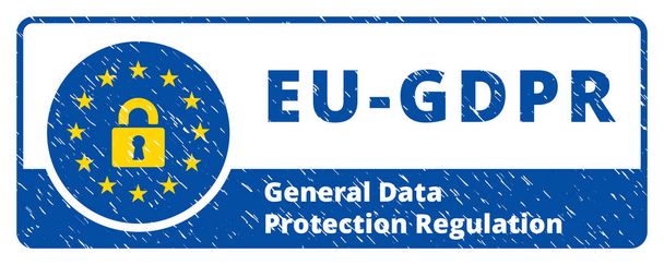 vector illustration design of EU-GDPR banner  - Vector, Image