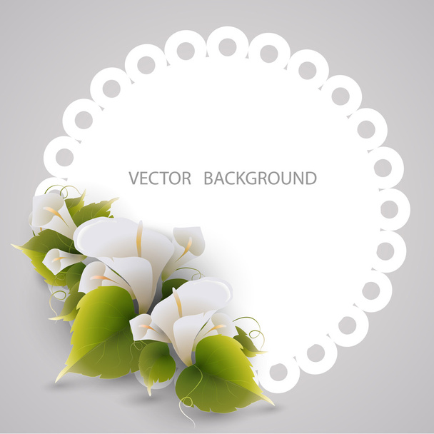 floral frame. vector design - Διάνυσμα, εικόνα
