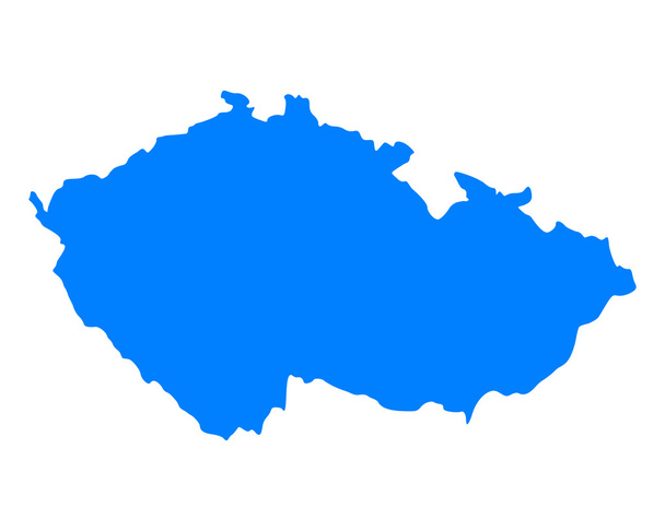 Map of Czech Republic - Vector, Image