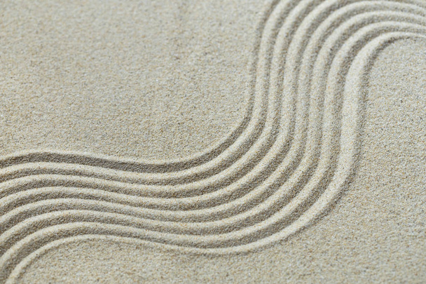 Sand pattern of the miniature zen garden - Fotografie, Obrázek