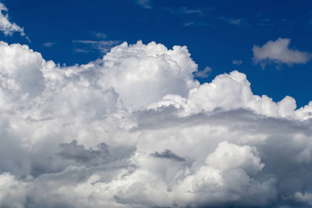 Scenic view of sky with different clouds - Zdjęcie, obraz