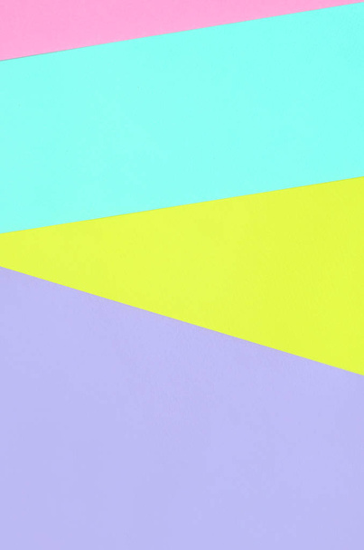 Texture fond de couleurs pastel mode. Papiers à motifs géométriques rose, violet, jaune et bleu. abstrait minimal
. - Photo, image