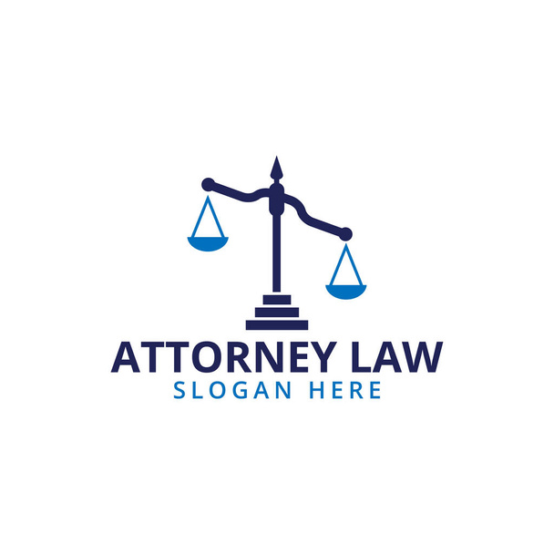 弁護士法スケール ロゴ アイコン テンプレート デザイン - ベクター画像