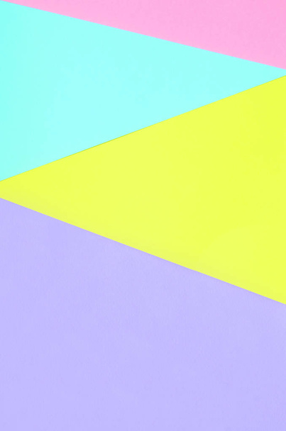 Texture fond de couleurs pastel mode. Papiers à motifs géométriques rose, violet, jaune et bleu. abstrait minimal
. - Photo, image