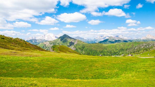 Landscape of Dolomites with Marmolada and Piz Boe - Photo, image
