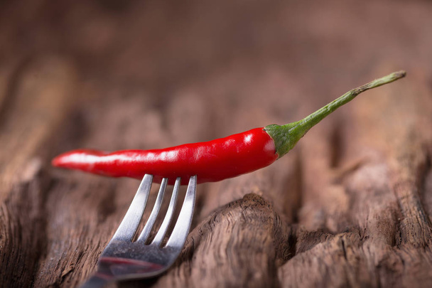 Red hot chili paprika elszigetelt fehér background. Csípős chilipaprika - Fotó, kép