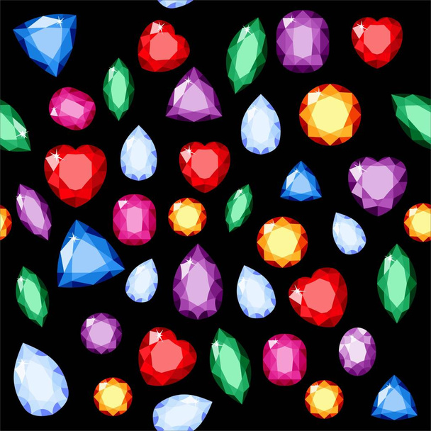 Reihe realistischer Juwelen. farbenfrohe Edelsteine. Vektor Edelstein Illustration - Vektor, Bild