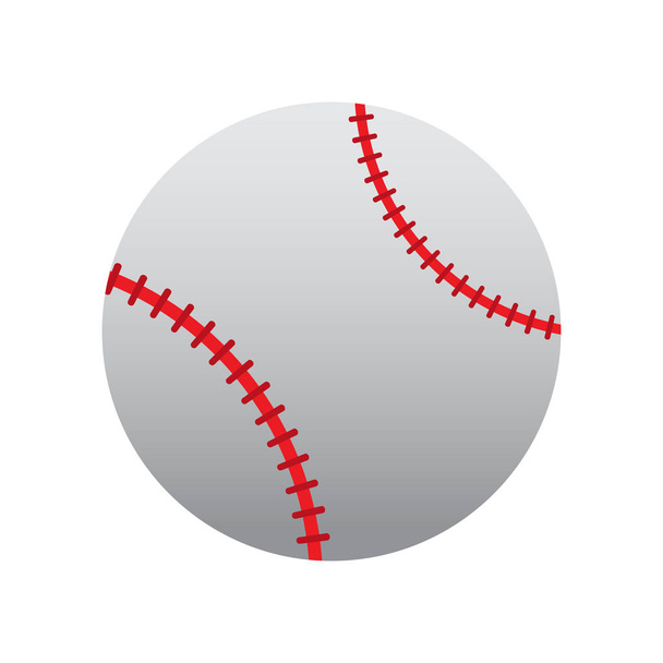 隔離された野球ボールのアイコン - ベクター画像