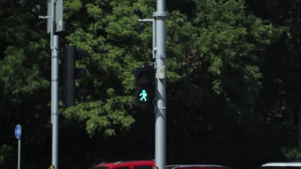 Пешеходный светофор зеленеет
 - Кадры, видео