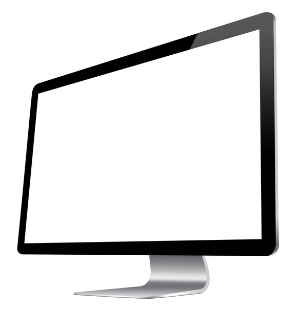 Monitor realistico. Computer. Illustrazione vettoriale
 - Vettoriali, immagini