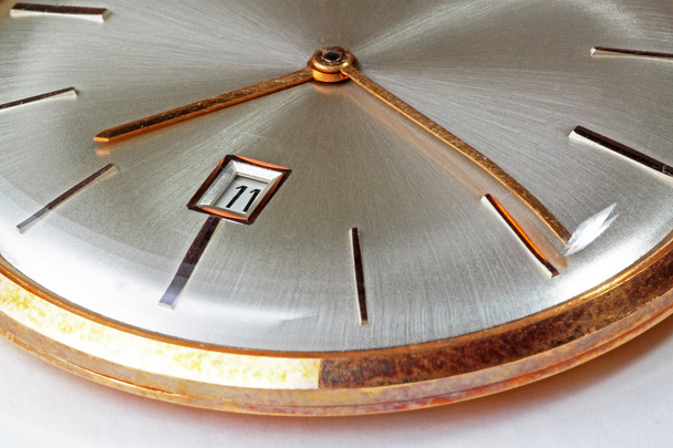 Closeup of a golden pocket watch - Photo, Image