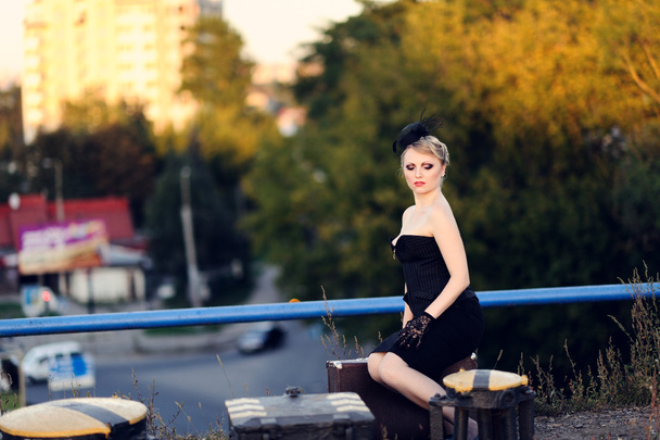 portrait of attractive girl outdoor - Fotografie, Obrázek