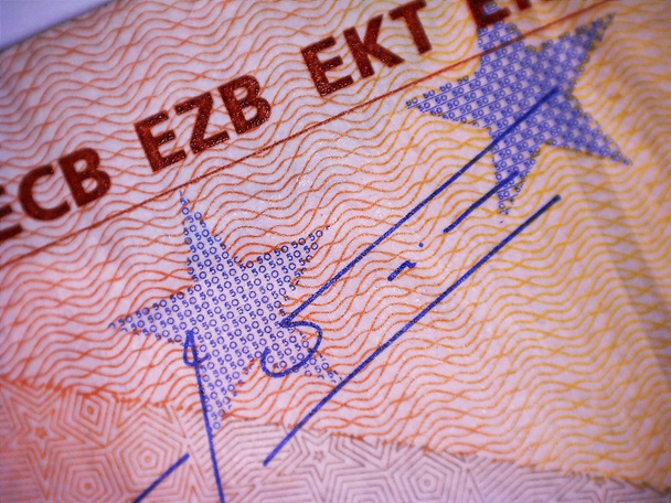 Eurosetelin lähikuva
 - Valokuva, kuva