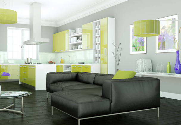 moderno luminoso appartamento di design interno
 - Foto, immagini