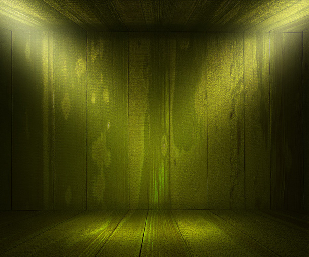 πράσινο επίκεντρο ξύλινο δωμάτιο φόντο - Φωτογραφία, εικόνα