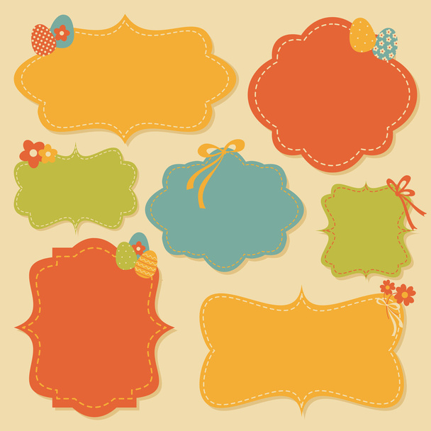 Easter Labels Collection - Vector, Image