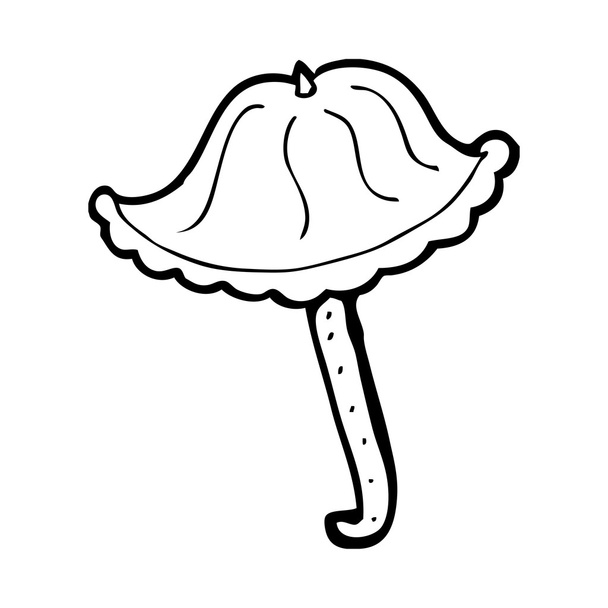 frilly parasol - Vector, Image