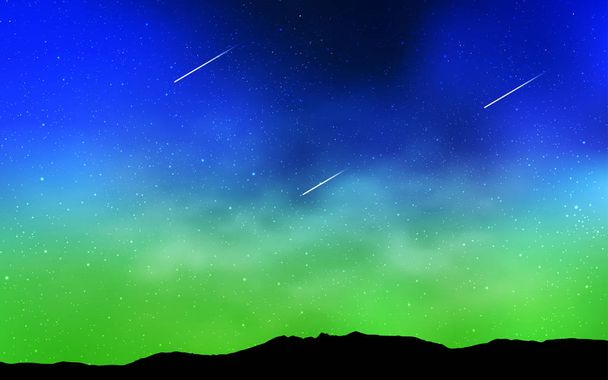 Світло-блакитний, зелений вектор покриває астрономічні зірки. Космічні зірки на розмитому абстрактному тлі з градієнтом. Найкращий дизайн для вашого оголошення, плаката, банера
. - Вектор, зображення
