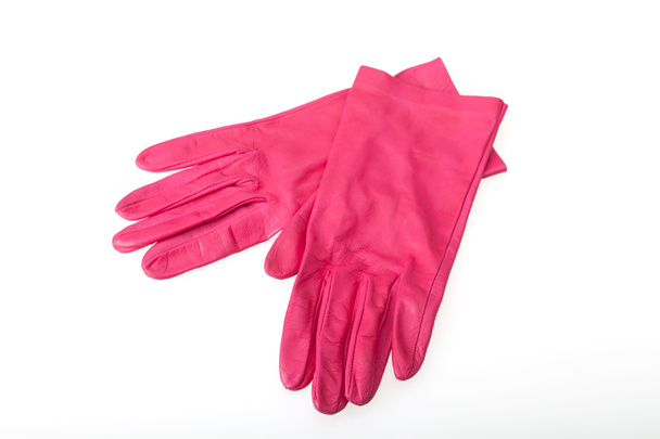 rosa Lederhandschuhe - Foto, Bild
