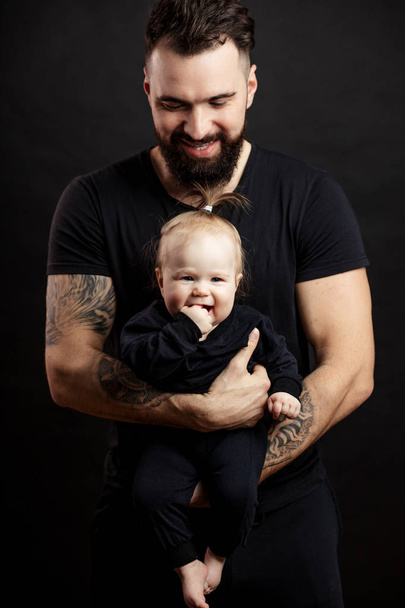 Fathers day. Parenting, fatherhood and love concept - Fotó, kép