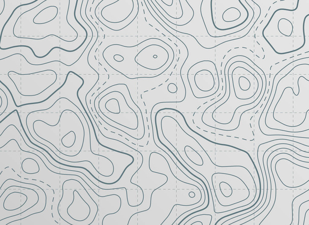 topographic contour line map background - Vector, Image