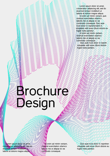 De omslag voor ontwerpen met abstracte lijnen. - Vector, afbeelding
