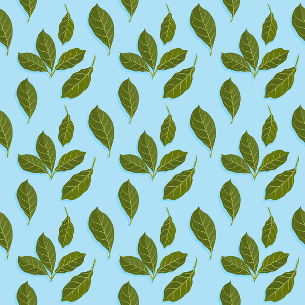 Vector illustration of leaves pattern - Vecteur, image